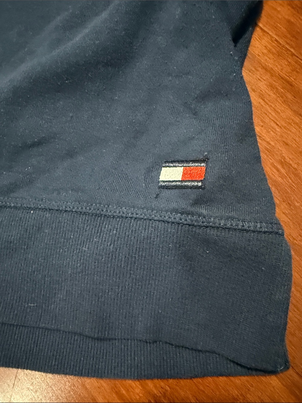 Tommy Hilfiger Women’s Navy Sweatpants with Red & White Stripe Accents - Picture 5 of 8